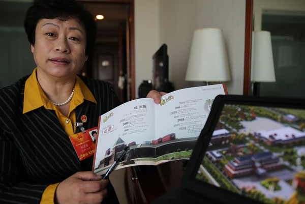 Liu Qinglian, a deputy at the 12th National People's Congress from Liaoning delegation, has prepared a motion calling for an insurance program for sea farmers. Xu Jingxing / China Daily Newcomers get chance to shine under NPC spotlight