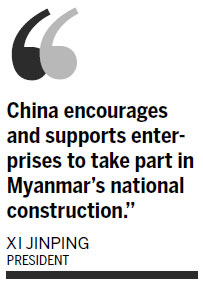 China and Myanmar reaffirmed they would enhance their economic ties, particularly cooperation on major projects, as President Xi Jinping met with his Myanmar counterpart President U Thein Sein ahead of a regional forum. China-Myanmar ties cemented