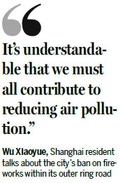 Shanghai obeys fireworks ban