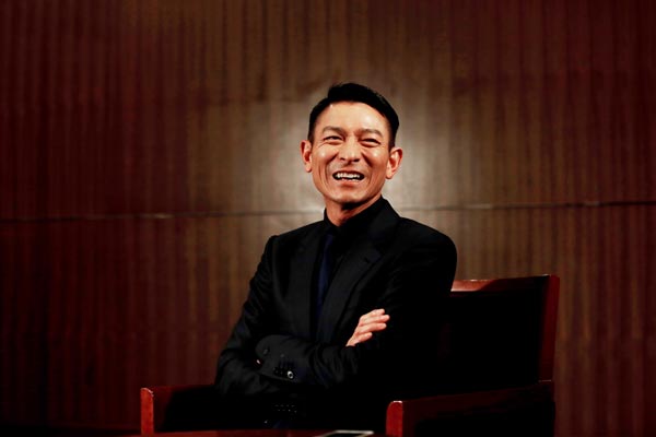 Hong Kong superstar Andy Lau promotes his new movie Firestorm in Beijing. He is the leading actor, producer and co-investor of the movie. Photos by Jiang Dong / China Daily Taking risks in a firestorm