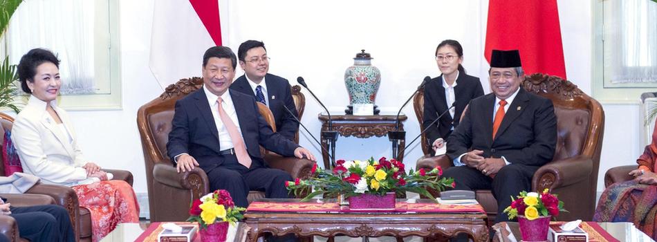 習近平同印度尼西亞總統(tǒng)蘇西洛舉行會談（圖）