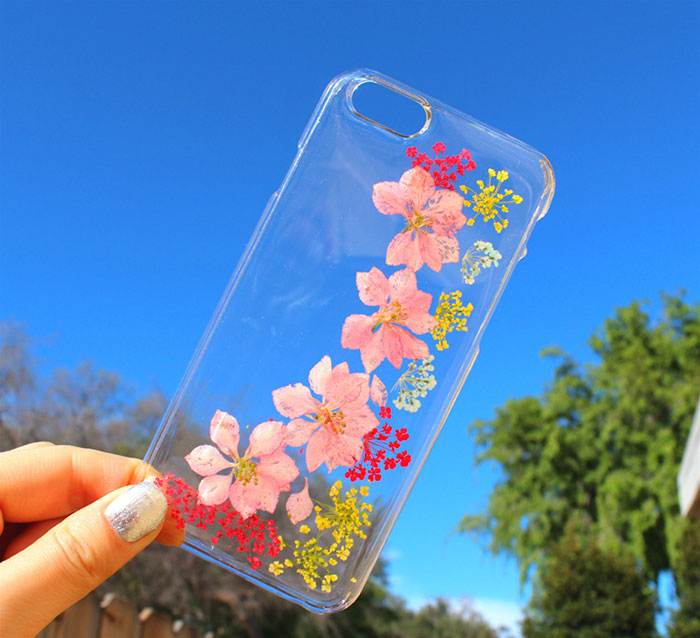 用鮮花做成的手機(jī)殼你見過嗎？（組圖）