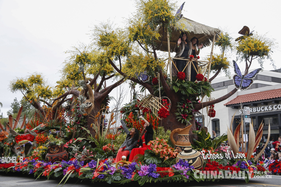 “孫悟空”、“小王子”花車亮相美國玫瑰花車大游行（組圖）