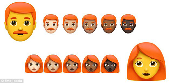 Emoji又出新表情了！光頭和紅發(fā)人士也將擁有專屬表情