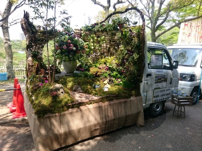輪子上的風(fēng)景：卡車上的“后花園” 哪一個(gè)最美？（組圖）