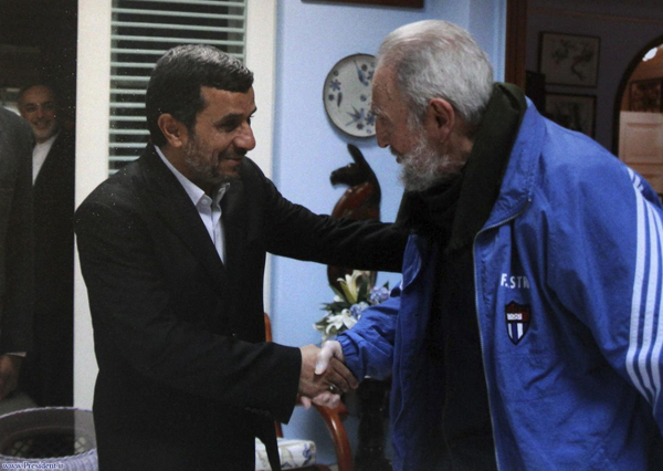 Iranian President Ahmadinejad meets with Castro Iranian President Ahmadinejad meets with Castro