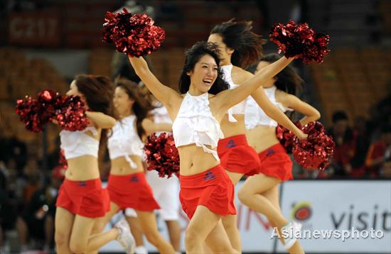 Basketball babes cheer for Asian championship Basketball babes cheer for Asian championship