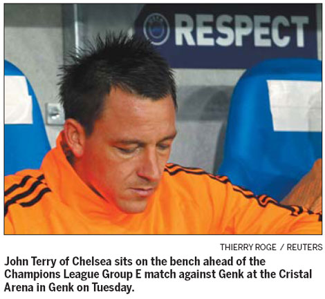 Chelsea slammed its own fans for chanting about QPR defender Anton Ferdinand during a 1-1 draw at Belgian club Genk in the Champions League. Chelsea condemns fans' chants about Ferdinand