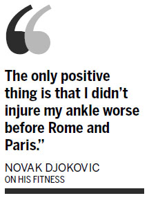 The leading trio of Novak Djokovic, Roger Federer and Andy Murray all have work to do before the start of the French Open in a fortnight, with the Rome Masters the last tournament chance to whip their clay games into top condition. Djokovic, Federer, Murray look for Rome boost
